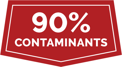 90% contaminants